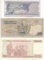Törökország 1976. (1970) 5L + 50L + 1996-1999. (1970) 100.000L T:F az egyiken kis szakadás
Turkey 1...