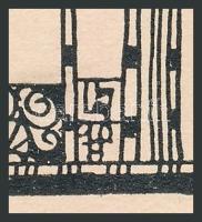 Kozma Lajos (1884-1948): Szemek. Cinkográfia, papír, jelzett a cinkográfián, paszpartuban, 20×17 cm