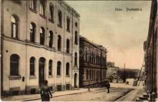 Skien, Postkontoret / street view, post office (small tear)