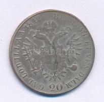 Ausztria 1842M 20kr Ag "I. Ferdinánd" Milánó T:F foglalatnyom
Austria 1842M 20 Kreuzer Ag...