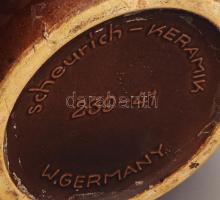 Scheurich csorgatott mázas nagyváza. Jelzett, kis kopással, m: 41,5 cm