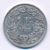 Svájc 1877. 1Fr Ag T:F Switzerland 1877. 1 Franc Ag C:F Krause KM#24