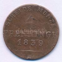 Német Államok / Poroszország 1839A 4pf Cu Berlin T:F ph German States / Prussia 1839A 4 Pfenninge Cu Berlin C:F edge error Krause KM#408