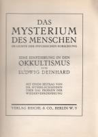 Deinhard, Ludwig: Das Mysterium des Menschen im Lichte der psychischen Forschung. Eine Einführung in...