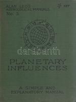 Leo, Bessie: Planetary Influences.
London, [1923 körül]. L. N. Fowler & Co. (Women's Print...