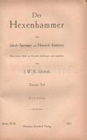 Sprenger, Jakob - Institoris, Heinrich:
Der Hexenhammer. (Malleus Maleficarum.) Zum ersten Male ins...