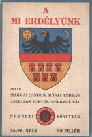 Makkai Sándor-Rónai András-Asztalos Miklós-Gergely Pál: A mi Erdélyünk. Szerkesztette Kovrig Béla. [Tanulmánykötet.] Budapest, 1940. (Stádium Sajtóvállalat Rt.) 111 + [1] p. + 4 t. (kétoldalas). Egyetlen kiadás. A tanulmánykötet felkerült az Ideiglenes Nemzeti Kormány által 1945-ben betiltott könyvek jegyzékére. A címlapon régi tulajdonosi bejegyzés. (Nemzeti könyvtár 24-26. kötet.) Fűzve, színes, illusztrált, kiadói borítóban, jó példány.