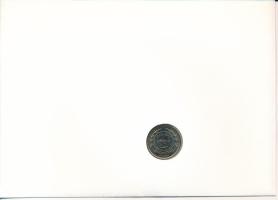 Jordánia 1984. 25f Cu-Ni felbélyegzett borítékban, bélyegzéssel T:UNC Jordan 1984. 25 Fils Cu-Ni in ...