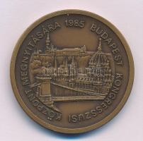 1985. Budapest Kongresszusi Központ Megnyitására kétoldalas bronz emlékérem (42,5mm) T:AU