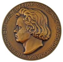 Reményi József (1887-1977) 1927. Beethoven halálának századik évfordulójára bronz emlékérem. BEETHOVEN HALÁLÁNAK SZÁZADIK ÉVFORDULÓJÁRA / A M KIR VALLÁS ÉS KÖZOKTATÁSÜGYI MINISZTER HÓDOLATTAL BEETHOVEN EMLÉKÉNEK (61mm) T:AU / Hungary 1927. For Beethovens 100th years of death bronze commemorative medallion (61mm) T:AU HP 4423.