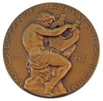 Reményi József (1887-1977) 1927. "Beethoven halálának századik évfordulójára" bronz emléké...