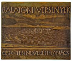 Beck Ötvös Fülöp (1873-1945) 1932. "Balatoni Versenyek - Országos Testnevelési Tanács" bro...