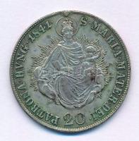 1841. 20kr Ag "V. Ferdinánd" érméből készített medál, egyik oldalán lecsiszolva és "M...