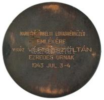 Ohmann Béla (1890-1968) 1943. "Nemzeti Lovarda Lovasmérkőzése" bronz emlékérem, hátoldalon...