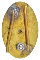 ~1970-1980. "Kiváló Hallgató - 1. osztály" rátétes, műgyantás bronz Magyar Néphadsereg sap...