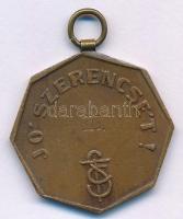 ~1910. "Tatabányai Sport Club 1910 / Jó Szerencsét!" bronz díjérem mellszalag nélkül, füll...