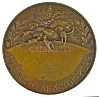 DN "Magyar Szakácsok Köre" egyoldalas bronz plakett, hátoldalon rögzítő peckek nyomai (60mm) T:AU