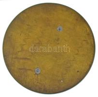 DN "Magyar Szakácsok Köre" egyoldalas bronz plakett, hátoldalon rögzítő peckek nyomai (60m...