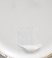 Ón fedeles kancsó, csíkos zöld mázzal. Jelzett, hibátlan 26 cm