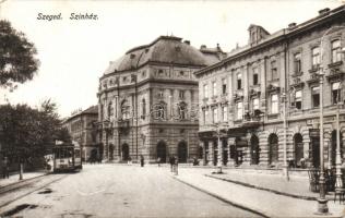 Szeged színház zálogházzal, szabóipari szövetkezettel és villamossal