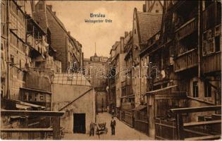 1911 Wroclaw, Breslau; Weissgerber Ohle / street view (EK)