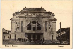 1917 Focsani, Foksány (Moldavia); Teatrul / Theater / theatre + K.u.K. Kmdo der 1/5. Pion. Marschkomp (EK)