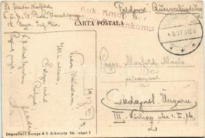 1917 Focsani, Foksány (Moldavia); Teatrul / Theater / theatre + "K.u.K. Kmdo der 1/5. Pion. Mar...