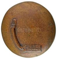 1987. "Itthon otthon van 1977-1987" az Utazási Kiállítás kétoldalas, öntött bronz emlékérm...