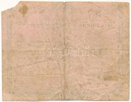 Eger 1849. Augusztus 15. 5kr "Eger városa pénztári utalványa" "658" fekete kézi ...