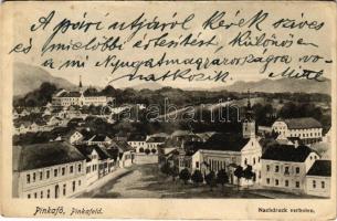 Pinkafő, Pinkafeld; látkép, templom / general view with church (Rb)