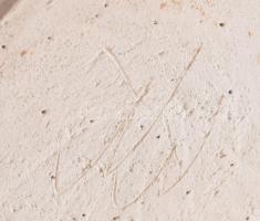 Bedők Beáta: Női arcképes borhűtő. Jelzett, hibátlan, m: 22 cm