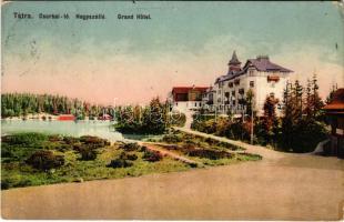 1915 Tátra, Magas-Tátra, Vysoké Tatry; Csorba-tó, Nagyszálló. Feitzinger Ede Ph. No. 1024. / Strbské pleso / lake, grand hotel (EK)