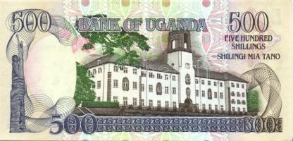 Uganda 1991. 200Sh, 500Sh T:II+ Csak egyszer hajtva, törve nem!