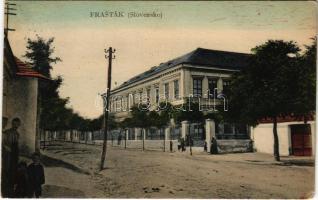 Galgóc, Frasták, Hlohovec; Polgári iskola, utca. S. Bródy kiadása / school, street view (Rb)