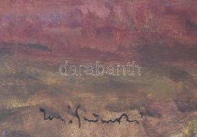 Iványi-Grünwald Béla műhelye: Vándorok. Olaj, vászon, jelezve jobbra lent. Apró felületi sérüléssel ...