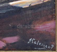 Kelemen Tibor (1913-2000): Getszemáni vagy Gecsemáné kertje, Jeruzsálem, 1984. Olaj, vászon, jelezve...