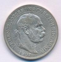 1907KB 5K Ag "Ferenc József megkoronázásának 40. évfordulója" T:VF ph. 
Hungary 1907KB 5 ...