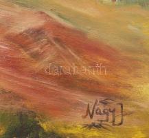 Nagy J jelzéssel: Kies táj. Olaj, farost. Kissé vetemedett. 40×56 cm