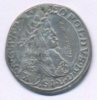 Ausztria 1663CA 15kr Ag "I. Lipót", a portré oldalán "Antheriska" gravírozással ...