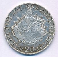 1847B 20kr Ag "V. Ferdinánd" T:AU,XF 
Hungary 1847B 20 Kreuzer Ag "Ferdinand V"...