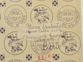 Berto jelzéssel: Mediterrán városrészlet, 1972. Olaj, vászon, kartonon. 20×30 cm