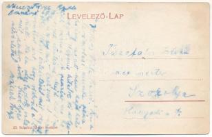 Léva, Levice; Báti utca. Schulcz Ignác kiadása / street view (r)