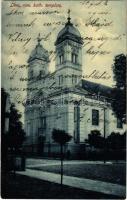 1911 Léva, Levice; Római katolikus templom. Schulcz Ignác kiadása / Catholic church (Rb)