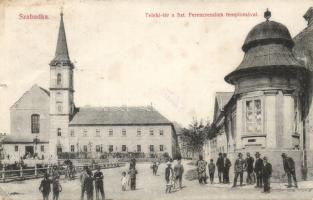Szabadka Teleki square with church (EK  small tear)