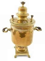 cca 1880, Orosz Birodalom, Vaszilij Stepanyovics Batasev, Tula, Antik bronz szamovár. Dátumozott pec...