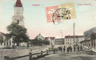Galgóc Franz Joseph square with the shop of Mark Dukes (EB)