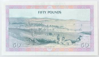 Man-sziget DN (1983.) 50P nyomdai festékfolttal T:UNC,AU kissé hullámos papír
Isle of Man ND (1983....