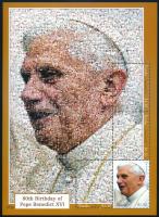2007 XVI. Benedek pápa kisív Mi 1381-1384