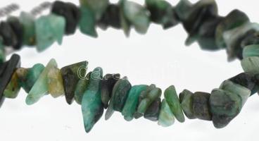 Emporia ezüst (Ag) karkötő brazil smaragddal jelzett, certifikáttal 10,6 g