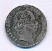 Ausztria 1852A 20kr Ag &quot;Ferenc József&quot; T:F ph., fülnyom, patina Austria 1852A 20 Kreuzer Ag &quot;Franz Joseph&quot; C:F edge error, ear mark, patina Krause KM#2211